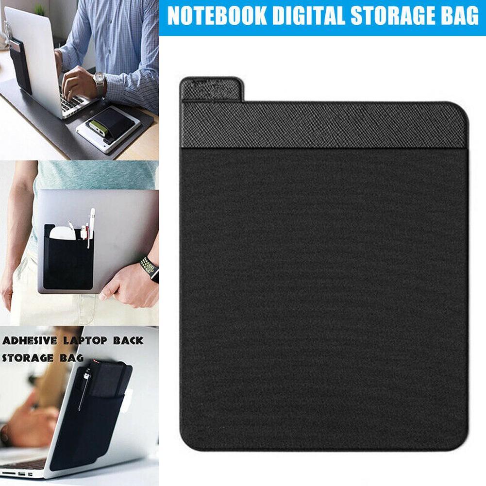 Laptop Accessories Kit Bag - Bolsa de armazenamento traseira autoadesiva para