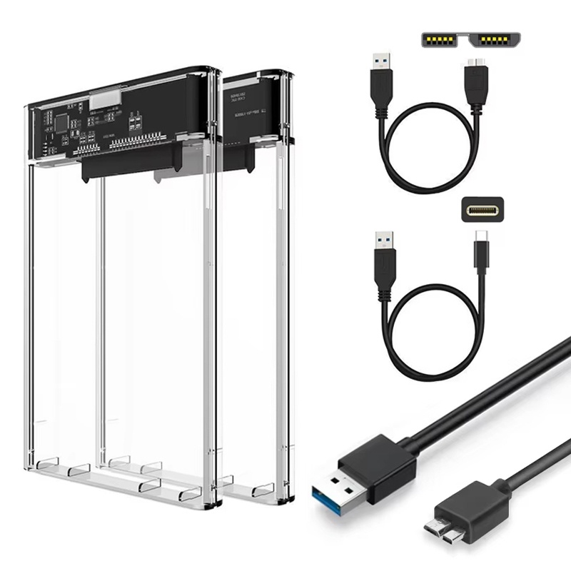 Laptop External Accessories - Caixa de Armazenamento Externa Transparente de
