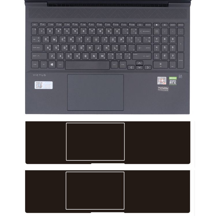 Victus Laptop Accessories - 2 pçs vinil palma resto protetor