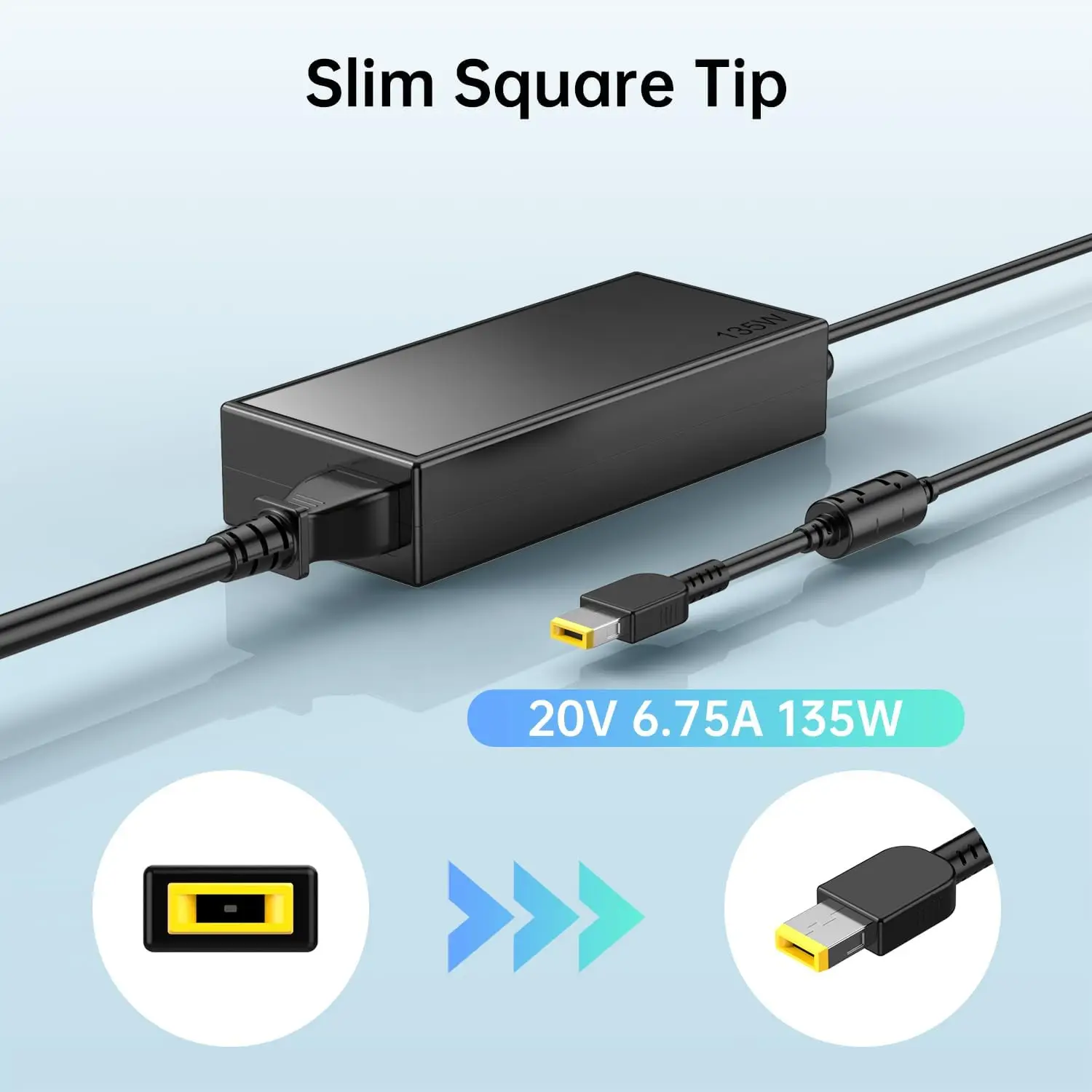 Laptop Accessories Shop - Carregador adaptador AC portátil, 20v, 6.75a,