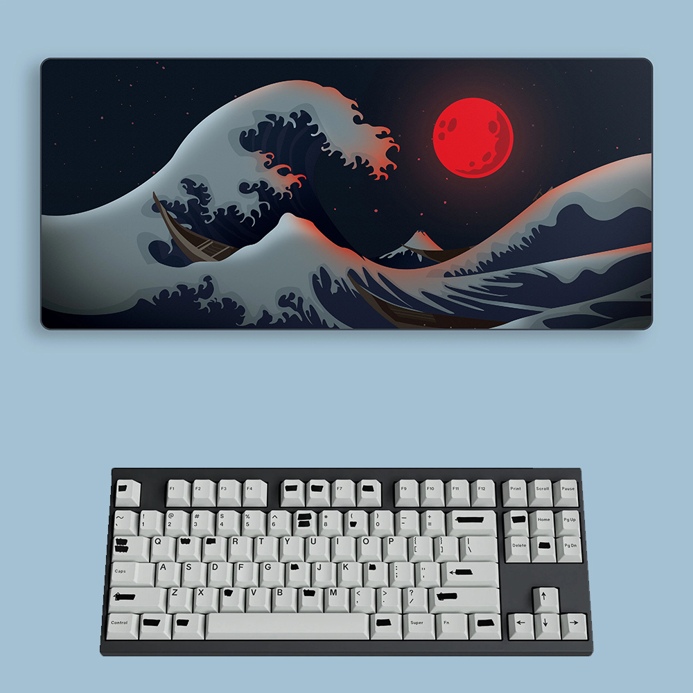 Laptop Accessories For Protection - Mouse Pad Grande Onda Branco para