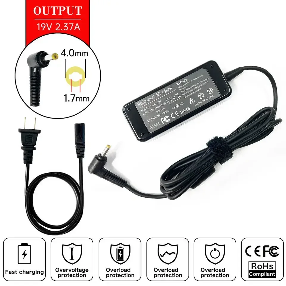 Laptop Accessories Shop - 19V 2.37A 45W 4.0mm * 1.7mm