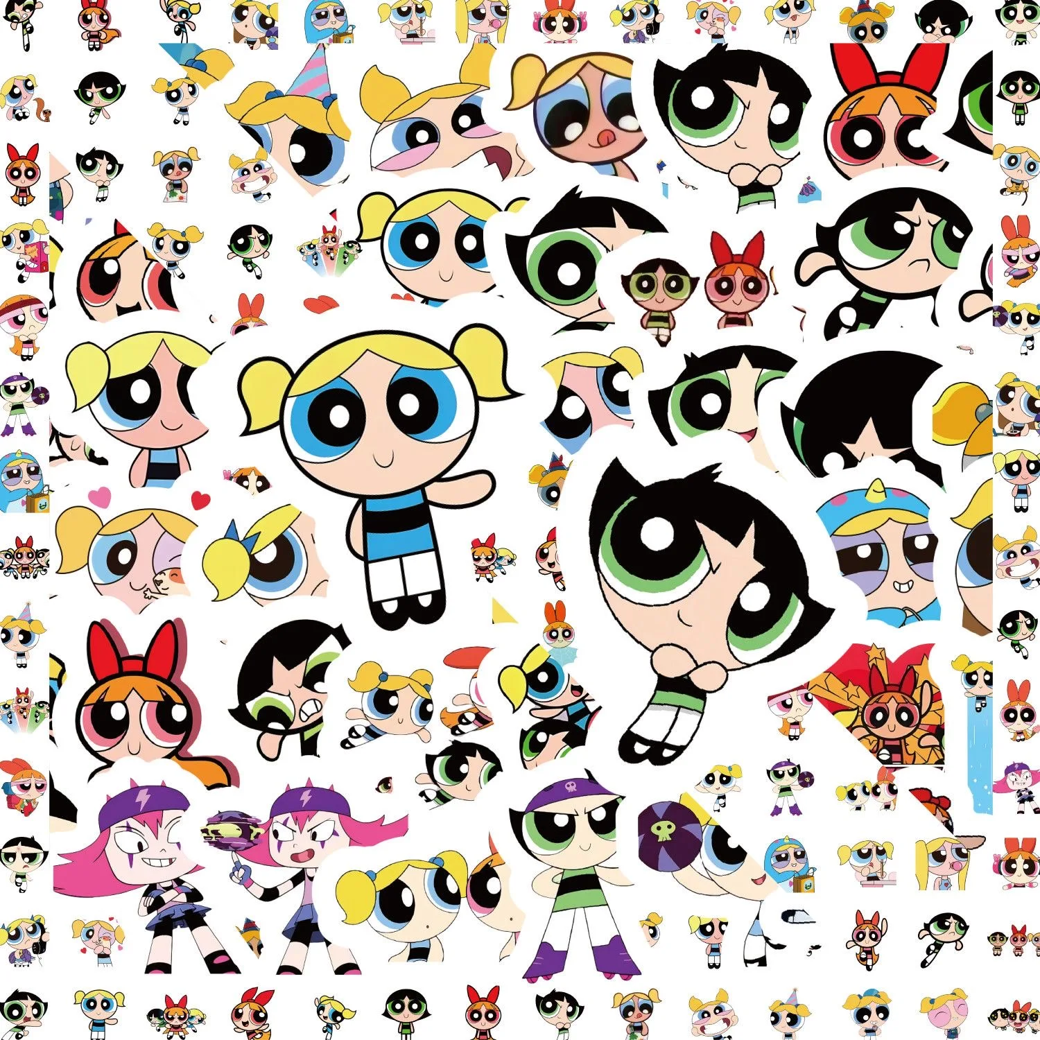 100 Adesivos Powerpuff Girls e - Laptop Bag Waterproof avaliação e preço