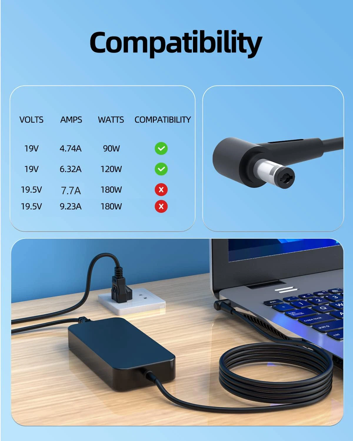 Carregador Adaptador AC para A - Laptop Accessories Shop avaliação e preço