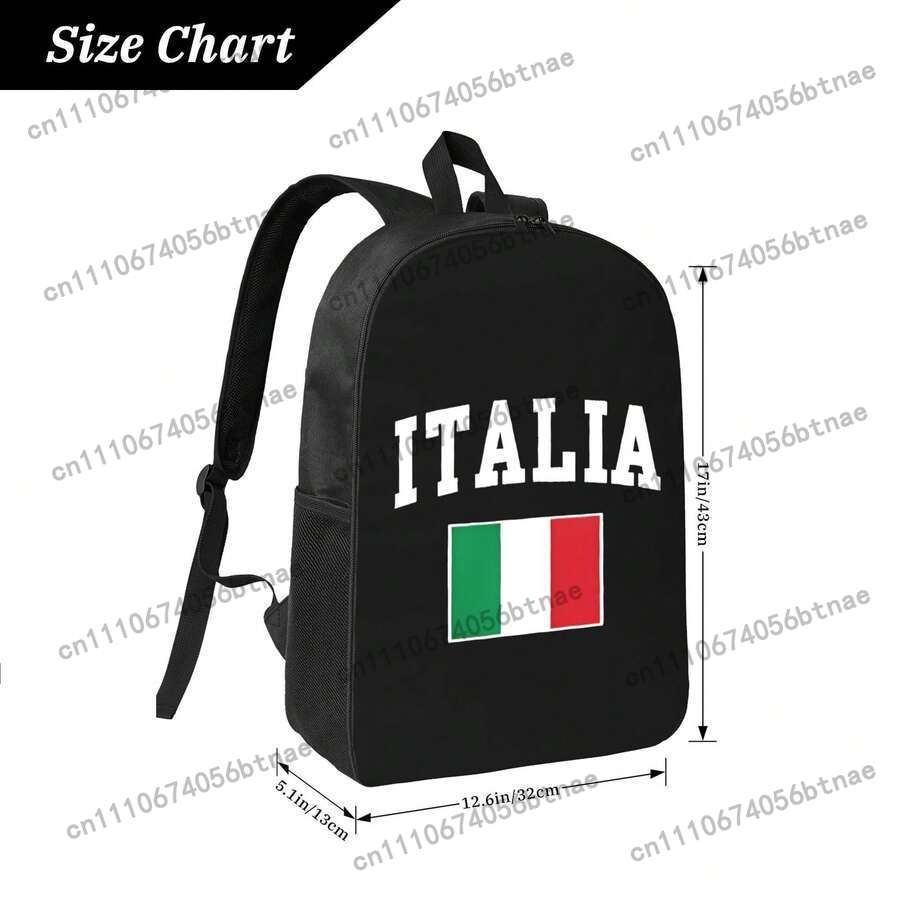 Mochila com bandeira da Itália - Laptop Bag Waterproof avaliação e preço