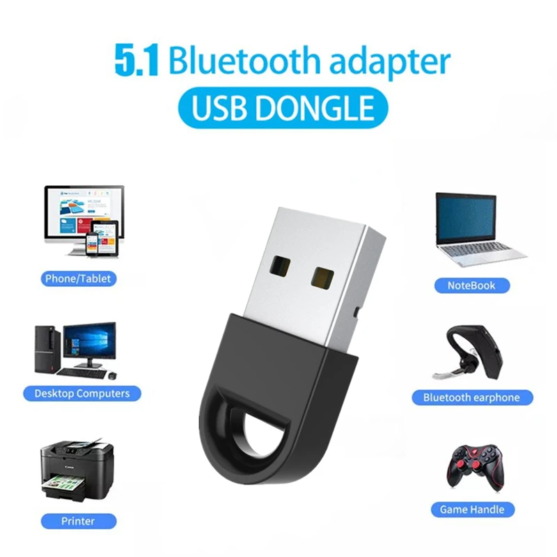 Usb bluetooth 5.1 adaptador us - Laptop External Accessories avaliação e preço