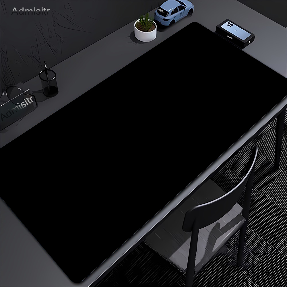 Grande preto mouse pad cor sól - Laptop Accessories For Protection avaliação e preço