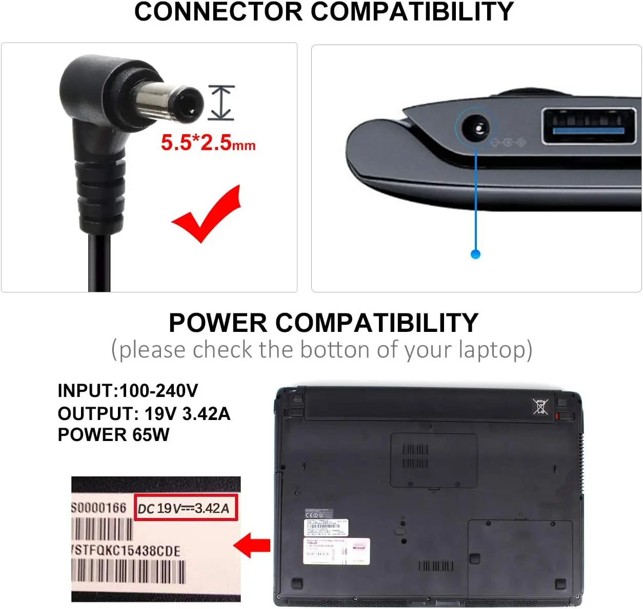 Carregador de adaptador AC par - Laptop Accessories Shop avaliação e preço