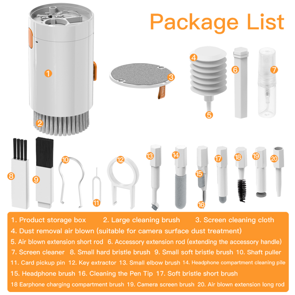 Kit de Ferramentas de Limpeza  - Laptop Accessories Cleaning Kit avaliação e preço
